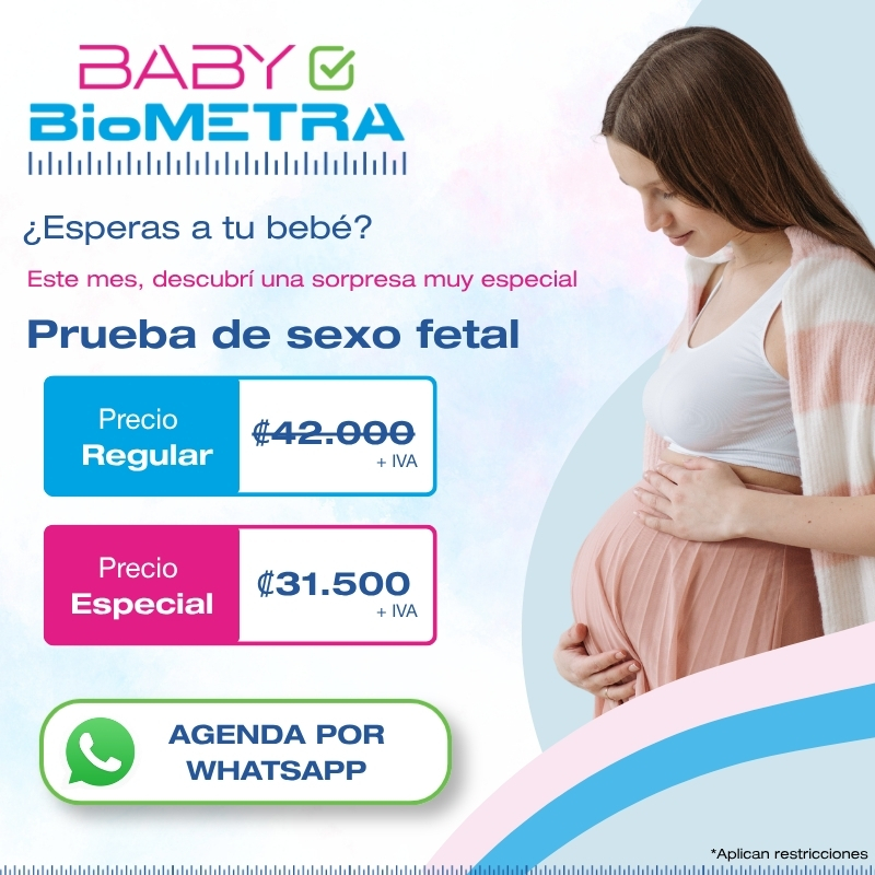 promoción Babycheck BioMETRA LAB prueba de sexo fetal